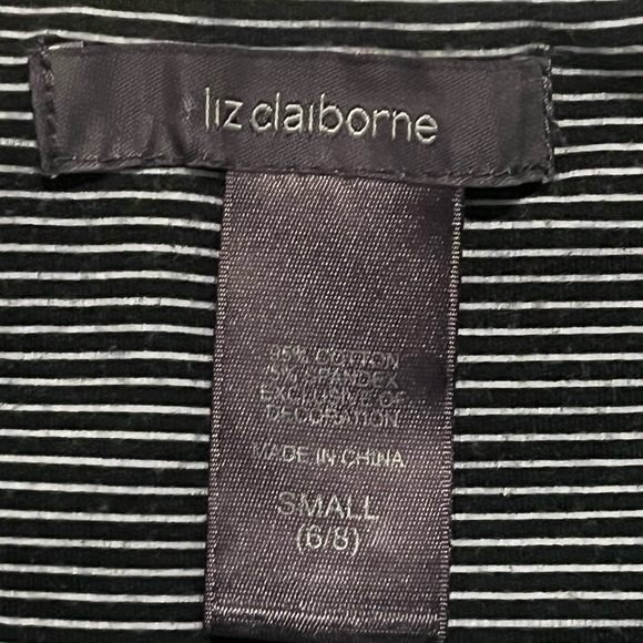 2 for $20 Liz Claiborne skirt stripped grey size small - Picture 4 of 5